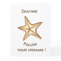 Siga seus sonhos aquarela Seatime Estrela do Mar