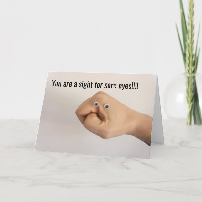 Cartão Sight For Sore Eyes, Missed You! (Frente)