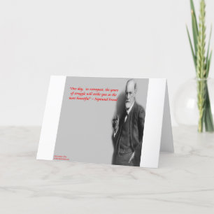 Cartão Sigmund Freud Famous "Struggle" Quote
