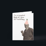 Cartão Sigmund Freud Funny 20 Birthday Psicologia<br><div class="desc">Um cartão engraçado de aniversário de 20,  com Sigmund Freud em um chapéu festivo e a legenda,  "Estou tão empolgado que é o seu aniversário de 20."</div>
