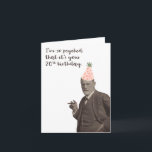 Cartão Sigmund Freud Funny 20 Birthday Psicologia<br><div class="desc">Um cartão engraçado de aniversário de 20,  com Sigmund Freud em um chapéu festivo e a legenda,  "Estou tão empolgado que é o seu aniversário de 20."</div>