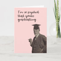 Sigmund Freud Funny Graduação Psicada a Rosa