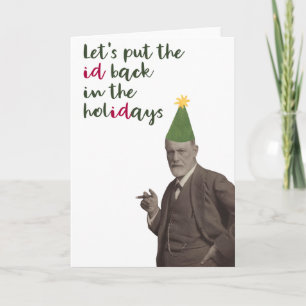 Cartão Sigmund Freud Funny Holiday