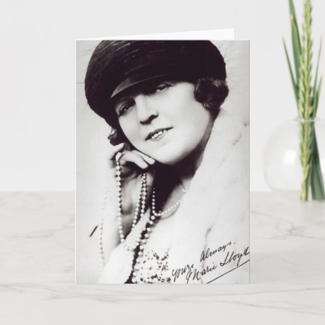 Cartão Signed photograph of Marie Lloyd (Frente)