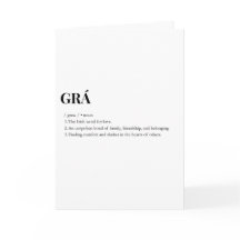Significado do Amor Grá Irlandês Moderno