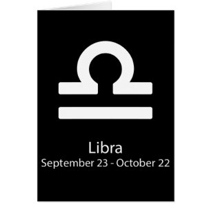 Cartão Signo de Libra Astrologia