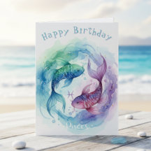 Signo Zodíaco de Peixes Peixes de Aquarela Feliz A