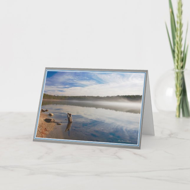 Cartão Silence: Walden Pond--communing with the soul. (Frente)