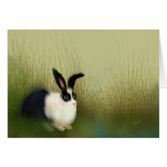 Cartão Silêncio no cabo (Frente horizontal)