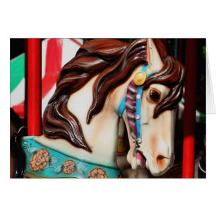 Cartão silencioso do cavalo do carrossel do Steed