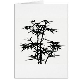 Cartão Silhouette Bamboo Preto