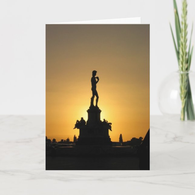 Cartão Silhouette de David (Frente)