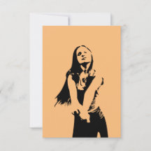 Silhout Black Dancing Girl