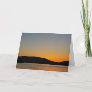 Cartão Silhueta da montanha