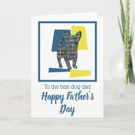 Cartão Silhueta de cachorro Chihuahua TriColor Dia dos Pa