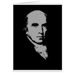 Cartão silhueta de James Madison