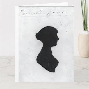 Cartão Silhueta de Jane Austen