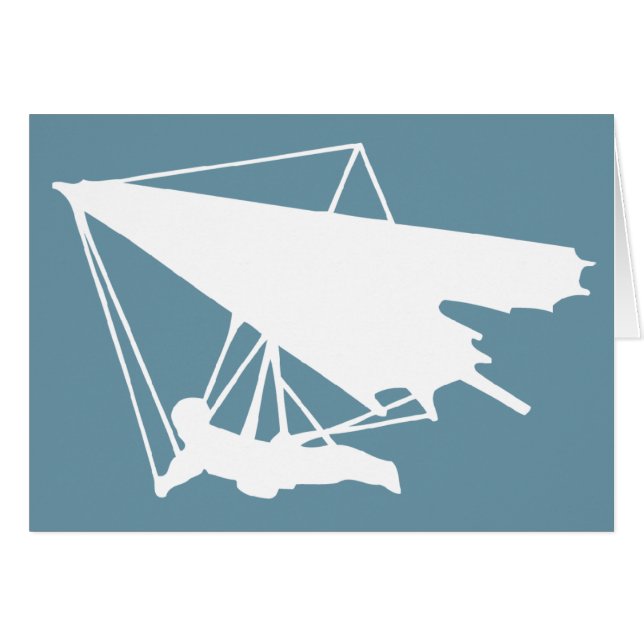 Cartão silhueta de lenhador pendurado (Frente Horizontal)