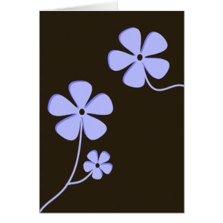 Cartão Silhueta floral moderna