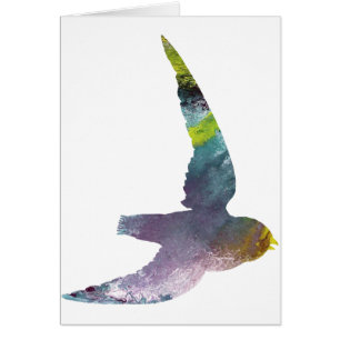 Cartão Silhueta rápida abstrata