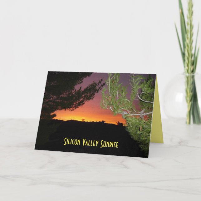 Cartão Silicon Valley Sunrise (Frente)