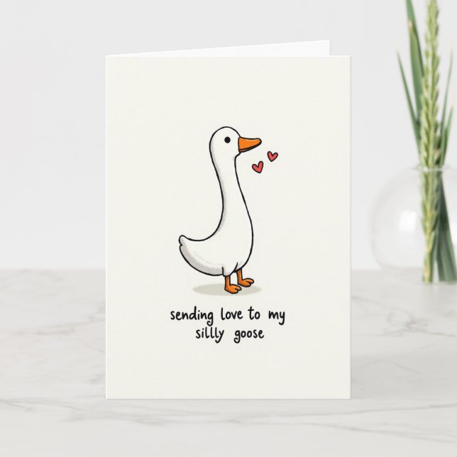 Cartão Silly Goose Love Card (Frente)