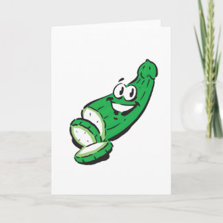Cartão silly happy cucumber