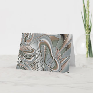 Cartão Silver Hearts