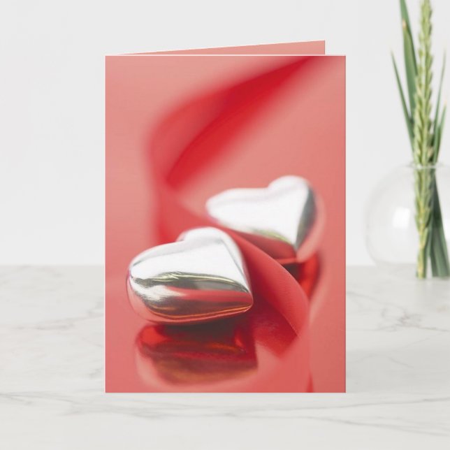 Cartão Silver Hearts Card (1) (Frente)