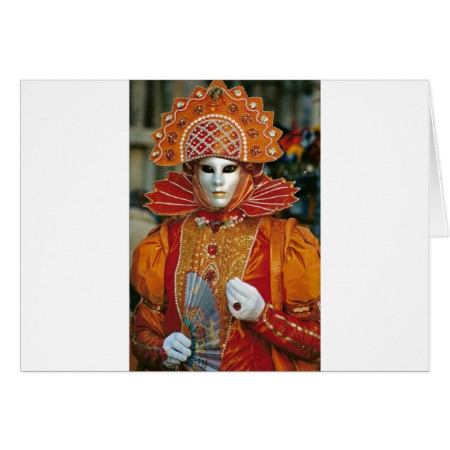 Cartão Silver Kabuku Mask (Frente Horizontal)