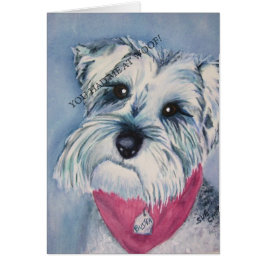 CARTÃO SILVER SCHNAUZER