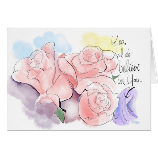 Cartão Sim, acredito em você.