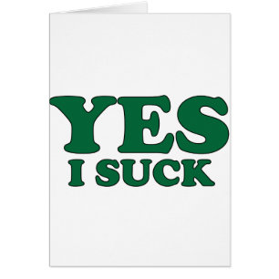 Cartão Sim, eu sugo