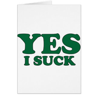 Cartão Sim, eu sugo