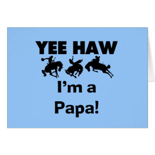 Cartão Sim Haw, sou um Papa T-shirts e GIfts