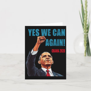 Cartão Sim Podemos Novamente Obama 2028 Presidente