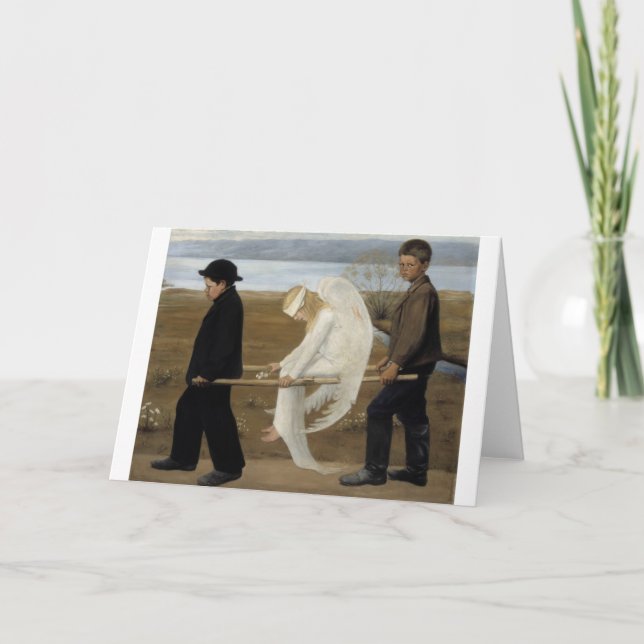Cartão Simberg’s Wounded Angel greeting card (Frente)