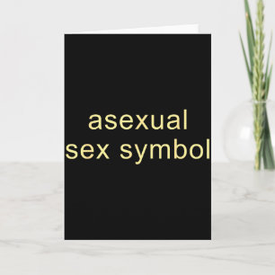 Cartão Símbolo Aual Engraçado Orgulho Lgbtq Ace