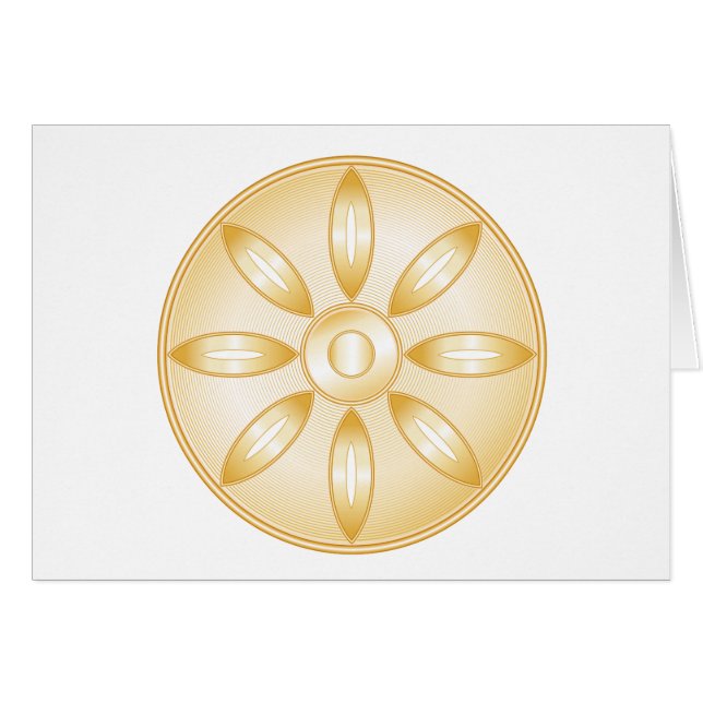 Cartão Símbolo budista (Frente Horizontal)