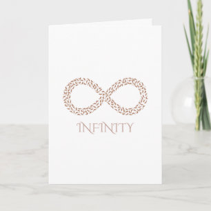 Cartão Símbolo de Folha Infinita Aniversário
