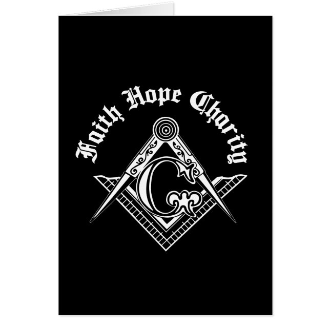 Cartão Símbolo de maçonaria (Frente)