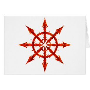 Cartão Símbolo do caos