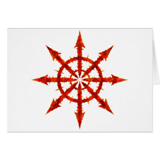 Cartão Símbolo do caos