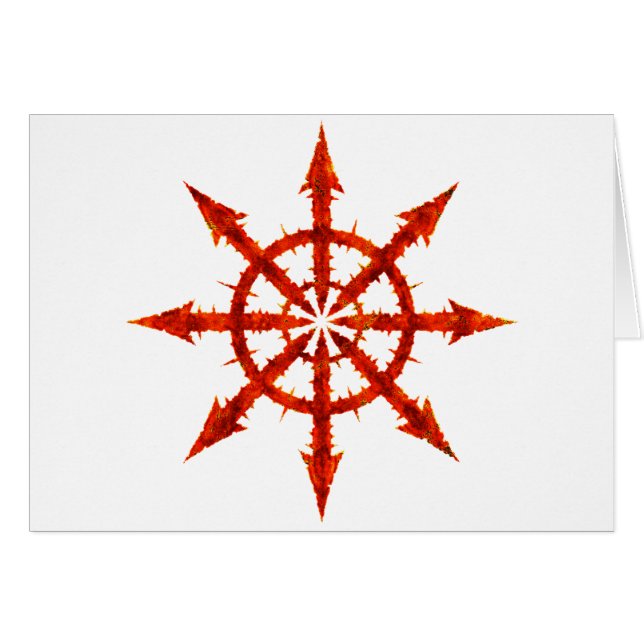 Cartão Símbolo do caos (Frente Horizontal)