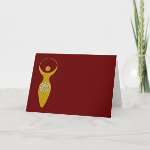 Cartão Símbolo Espiritual - Deusa Da Terra Gaya 1 Pescoço