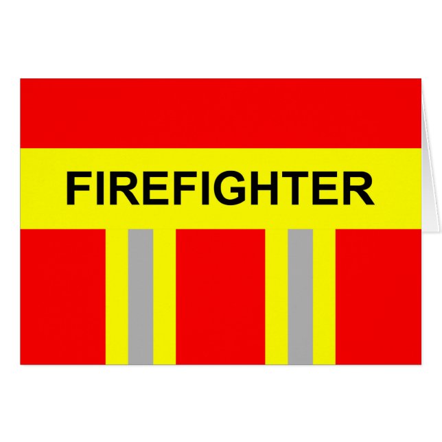 Cartão Símbolo Feuerwehr Uniform Rot (Frente Horizontal)