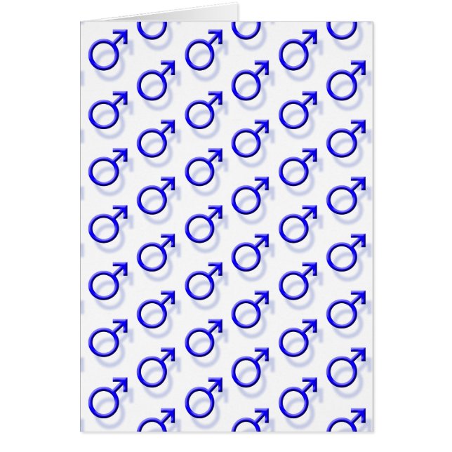 Cartão Símbolo Sexo Masculino (Frente)