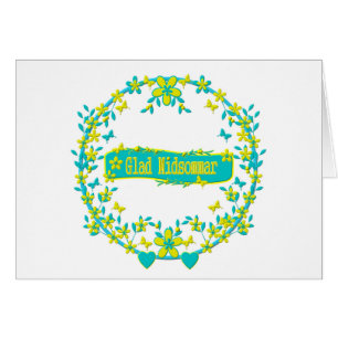 Cartão Símbolo suecia de Verão