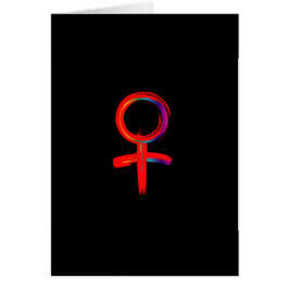 Cartão Símbolo Universal da Mulher
