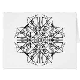 Cartão simetria geométrica